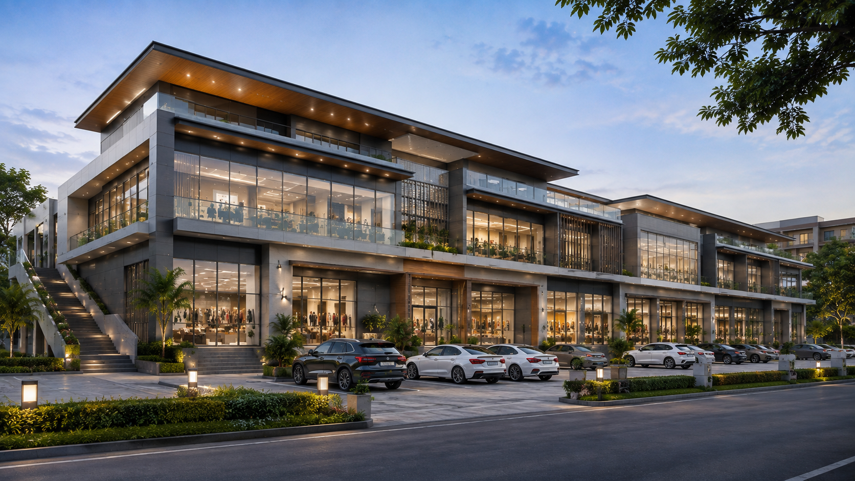 Commercial complex construction project